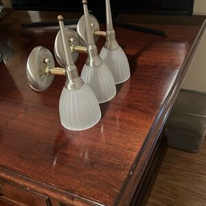 Elegant Wall Sconce Set with Frosted Glass 3 sconces - 12 Volt 12 VDC